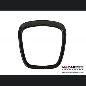 Audi A6 Airbag Logo Trim Cover by Feroce - Carbon Fiber